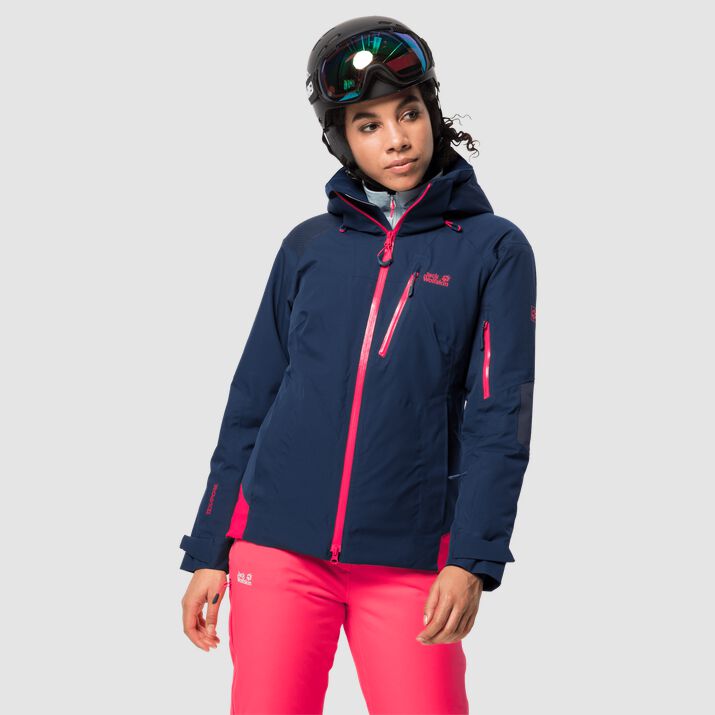 Chamarra Esquí Jack Wolfskin Snow Summit Mujer Azul Marino Mexico-7531689